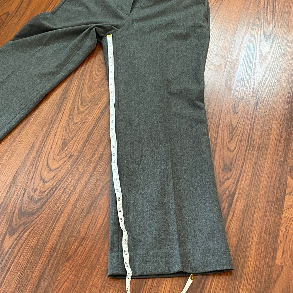 Talbots Gray Wool Dress Pants Size 4 Short – Italian Fabric Tailored Fit - Picture 3 of 9